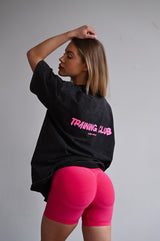TRAINING CLUB WASHED PREMIUM HEAVY OVERSIZE TRIČKO - BLACK