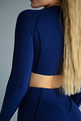 LONG TOP S DLHÝM RUKÁVOM PREMIUM SHAPE ELIME NAVY