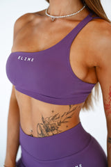 ŠPORTOVÁ PODPRSENKA ELIME ONE SHOULDER CONTOUR DARK PURPLE