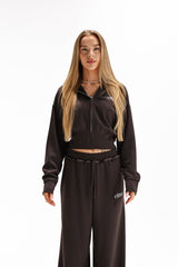 MIKINA CLOUD - BROWN