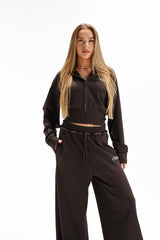 MIKINA CLOUD - BROWN