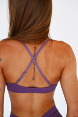 ŠPORTOVÁ PODPRSENKA ELIME DOUBLE-SHOULDER CONTOUR DARK PURPLE