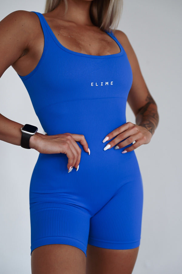 OVERAL RIBBED SHORT ELIME KRÁĽOVSKÁ MODRÁ