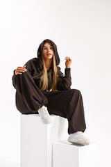 MIKINA CLOUD - BROWN