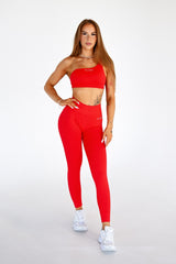 ŠPORTOVÁ PODPRSENKA ELIME ONE SHOULDER CONTOUR RED