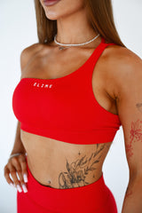 ŠPORTOVÁ PODPRSENKA ELIME ONE SHOULDER CONTOUR RED