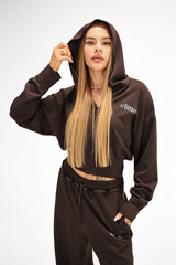 MIKINA CLOUD - BROWN