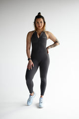 OVERAL SCRUNCH ZIP ELIME DARK GREY