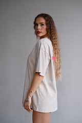 TRAINING CLUB WASHED PREMIUM HEAVY OVERSIZE TRIČKO - CREAM