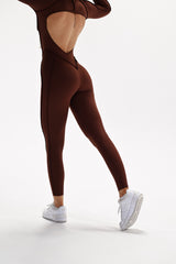 OVERAL PREMIUM SHAPE ELIME LONG BROWN