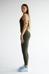 OVERAL SCRUNCH ZIP ELIME KHAKI