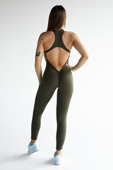 OVERAL SCRUNCH ZIP ELIME KHAKI