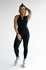 OVERAL SCRUNCH ZIP ELIME BLACK
