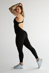 OVERAL SCRUNCH ZIP ELIME BLACK