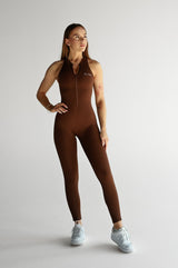 OVERAL SCRUNCH ZIP ELIME BROWN