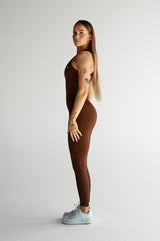 OVERAL SCRUNCH ZIP ELIME BROWN