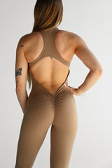 OVERAL SCRUNCH ZIP ELIME BEIGE