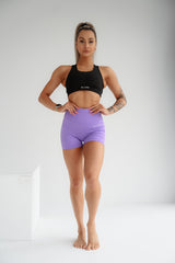 ŠORTKY ELIME SCRUNCH PUSH-UP SEAMLESS FIALOVÉ