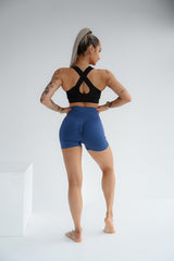 ŠORTKY ELIME SCRUNCH PUSH-UP SEAMLESS NAVY MODRÁ