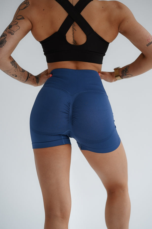 ŠORTKY ELIME SCRUNCH PUSH-UP SEAMLESS NAVY MODRÁ