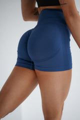 ŠORTKY ELIME SCRUNCH PUSH-UP SEAMLESS NAVY MODRÁ