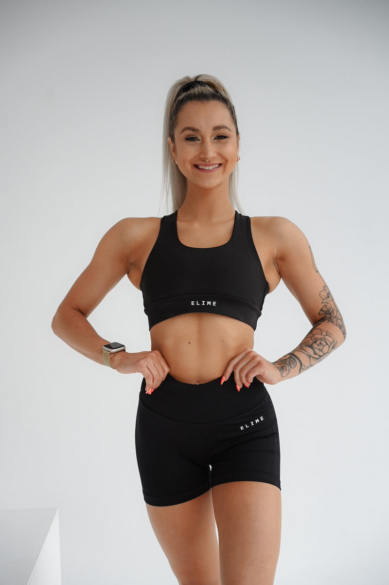 ŠORTKY ELIME SCRUNCH PUSH-UP SEAMLESS ČIERNE